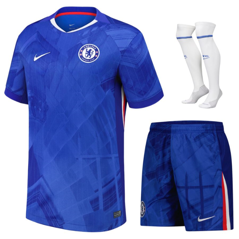 Chelsea 2025/26 Kit Casa Bambini – Set completo 3 pezzi